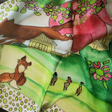 Scarf - Vixen Leaping over Sweet Briar House