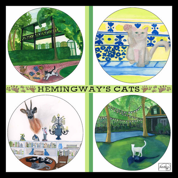 Scarf - Hemingway's Cats Design