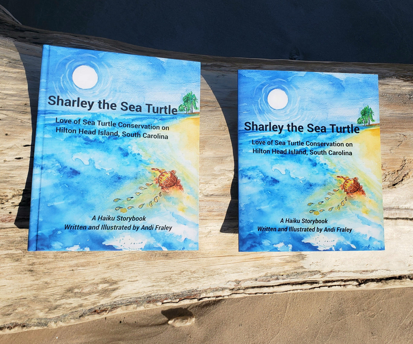 Sharley the Sea Turtle a haiku story about Love of Sea Turtle Conservation by Andi Fraley * hard cover version