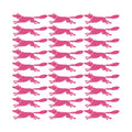 25x25 inches 100% Organic Cotton Racing Fox with Pearls White + Pink