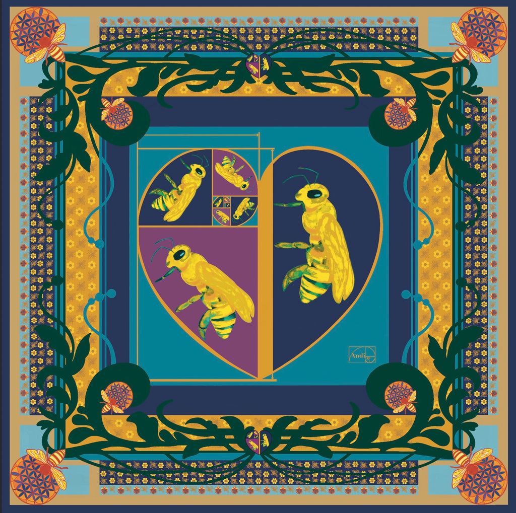 No. I - BEE LOVE · The Grand Square · 135 x 135 cm