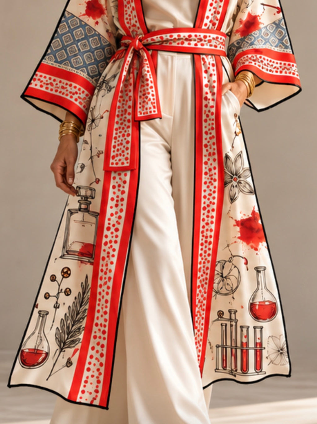 Italian Silk Kimono Robe