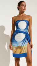 53 x 53 inch square 70% Organic Cotton, 30% Silk Sea Turtle Full Moon