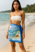 25 x 25 inch square 100% Organic Cotton Sea Turtle To the Shore